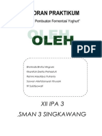PDF Laporan Fermentasi Pembuatan Yoghurt