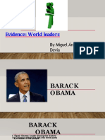 Evidence: World Leaders: by Miguel Ángel Gaitán Devia