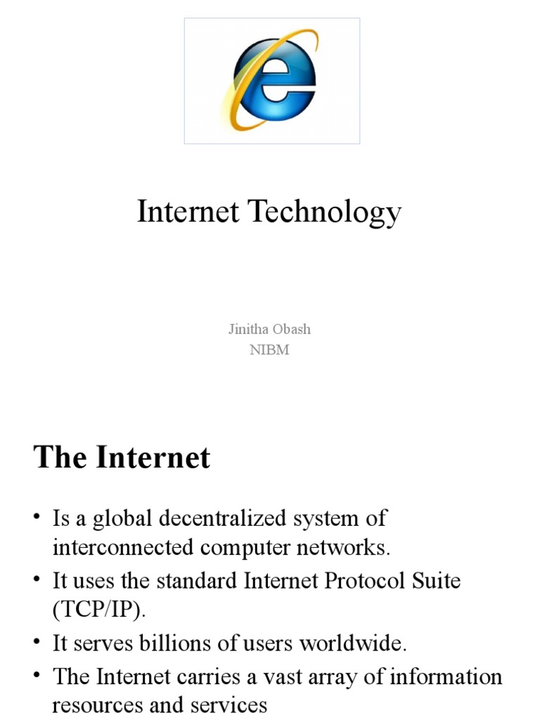 Overview of Internet Technology and Protocols | PDF | Information Age ...