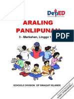 Araling Panlipunan: 3 - Markahan, Linggo 1 - 4