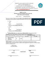 Format Permohonan BLANGKO IJAZAH SD