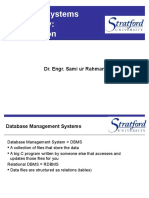 Database Systems Technology:: Dr. Engr. Sami Ur Rahman