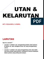 01 - Larutan & Kelarutan