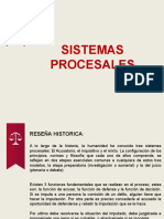 Derecho Procesal Penal i. Sistemas Procesales