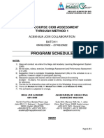 Full Course Cidb Assessment (Schedule Feb 2022) - Css_ctmo_fme