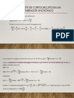 Corriente de Cortocircuito en Un Generador Sincrónico