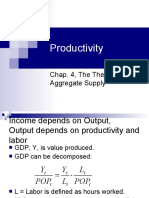 Productivity: Chap. 4, The Theory of Aggregate Supply
