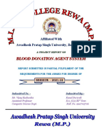 Blood Donation Agent System