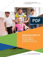 Introduction To: Specially Designed Instruction