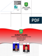 Contoh Surat Suara Pilkades