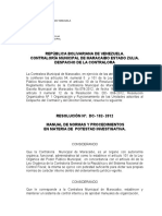 Resolucion Manual Normas y Procedimientos Potestad Investigativa 2012 Incorporado El Proceso