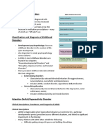 CH 13 Notes - Childhood Disorders