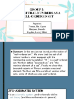 Natural Numbers as a Well-Ordered Set