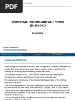 Geothermal Drilling and Well Design (SE-830-DR2) : Cementing