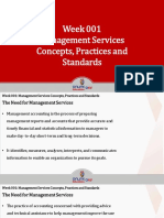 Presentation 001 Management Services Concepts Practices and Standards