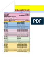 Tentative Course List (July - Dec 2019)