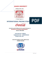 International Pricing Strategy Of: Magadh University