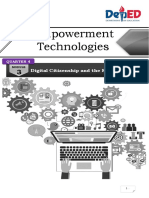 Empowerment Technologies: Digital Citizenship and The Filipino People
