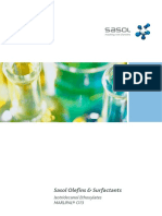 Sasol Olefins & Surfactants: Isotridecanol Ethoxylates Marlipal® O13