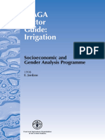 Seaga Sector Guide: Irrigation: Socioeconomic and Gender Analysis Programme