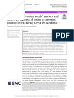 Assessment in Survival Mode Student and Faculty