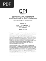 Sally Sample: Configural Analysis Report