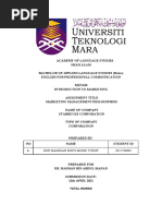 Marketing MKT410 Individual Assignment