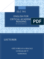 Elc501 Course Briefing (March2022)