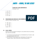 Latihan Soal Math - 18 Mei 2020