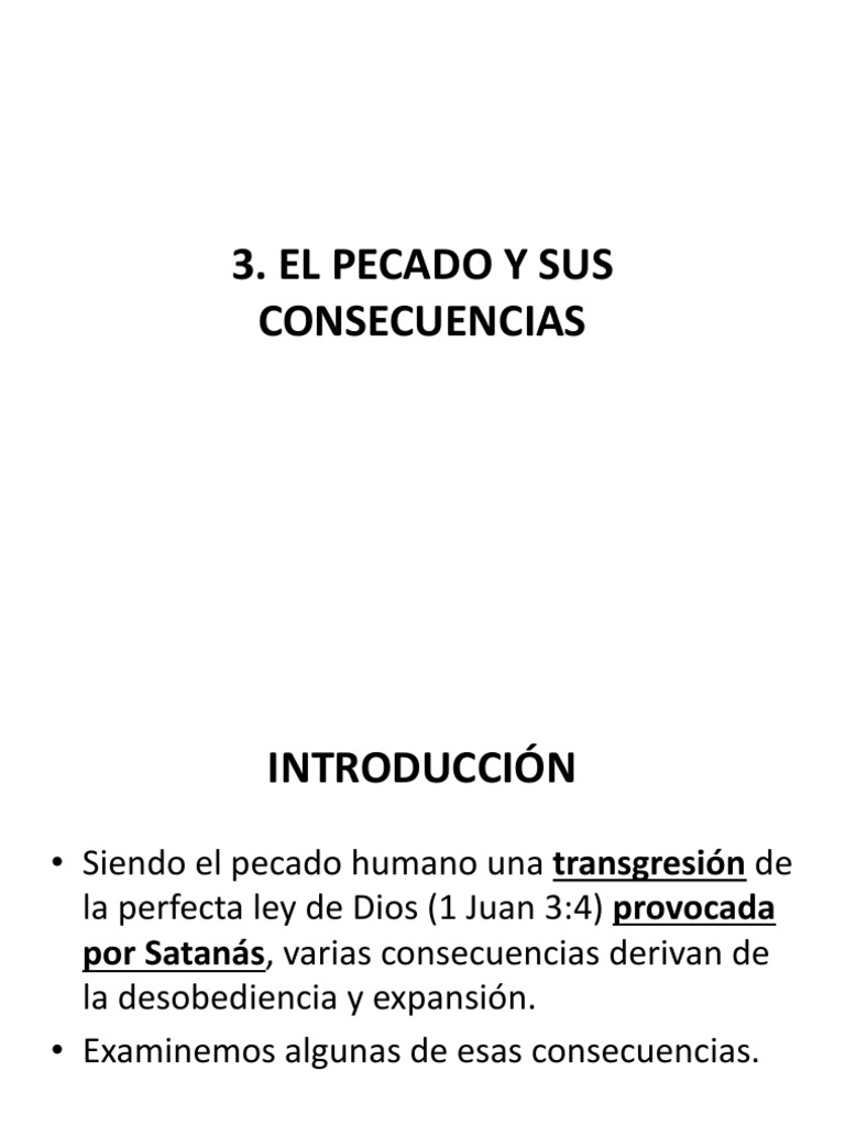 Power 3. El Pecado y Sus Consecuencias | PDF | Pecado | Creencia y ...