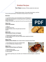 Shabbat Recipes: Baked Chicken (Four Ways)