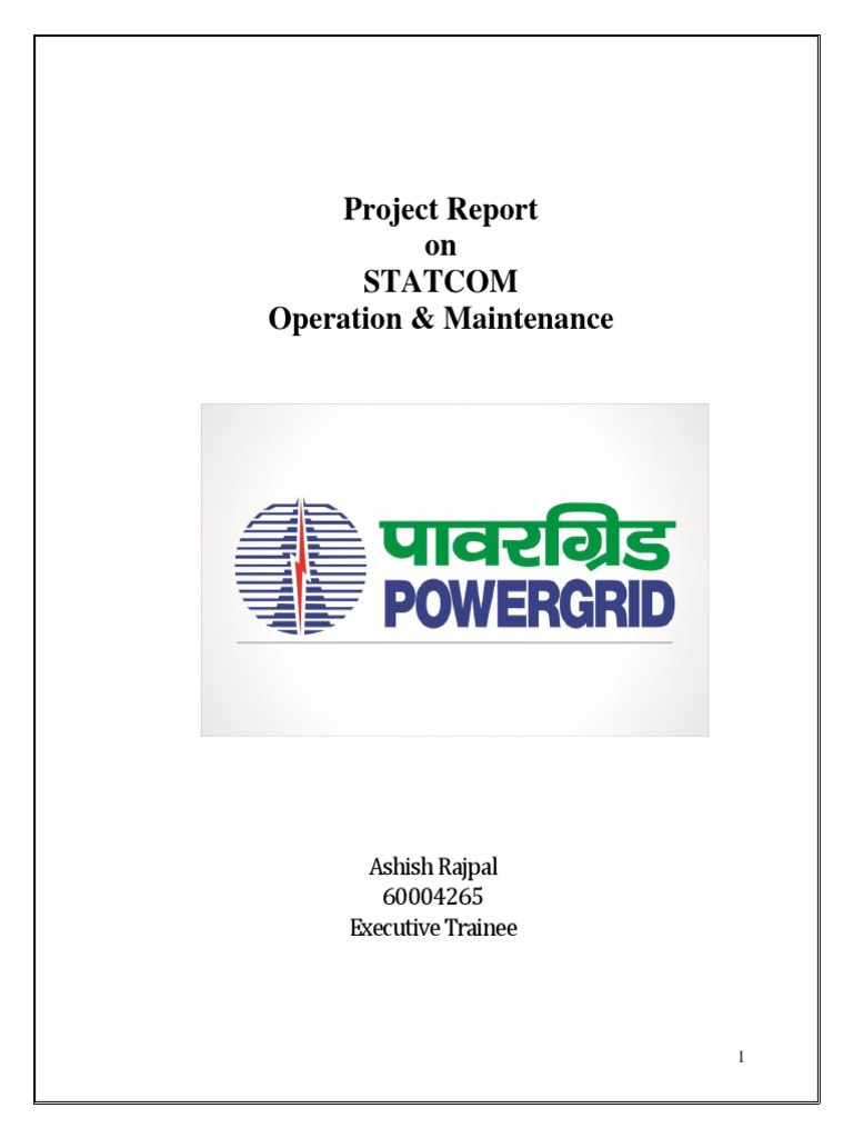 STATCOM Operation & Maintenance Report | PDF | Ac Power | Electric Power