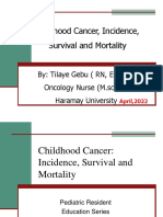 Childhood Cancer, Incidence, Survival and Mortality