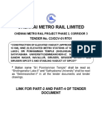 Chennai Metro Rail Limited: TENDER No. C3/ECV-01/RT01