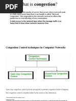 Congestion in Computer Network