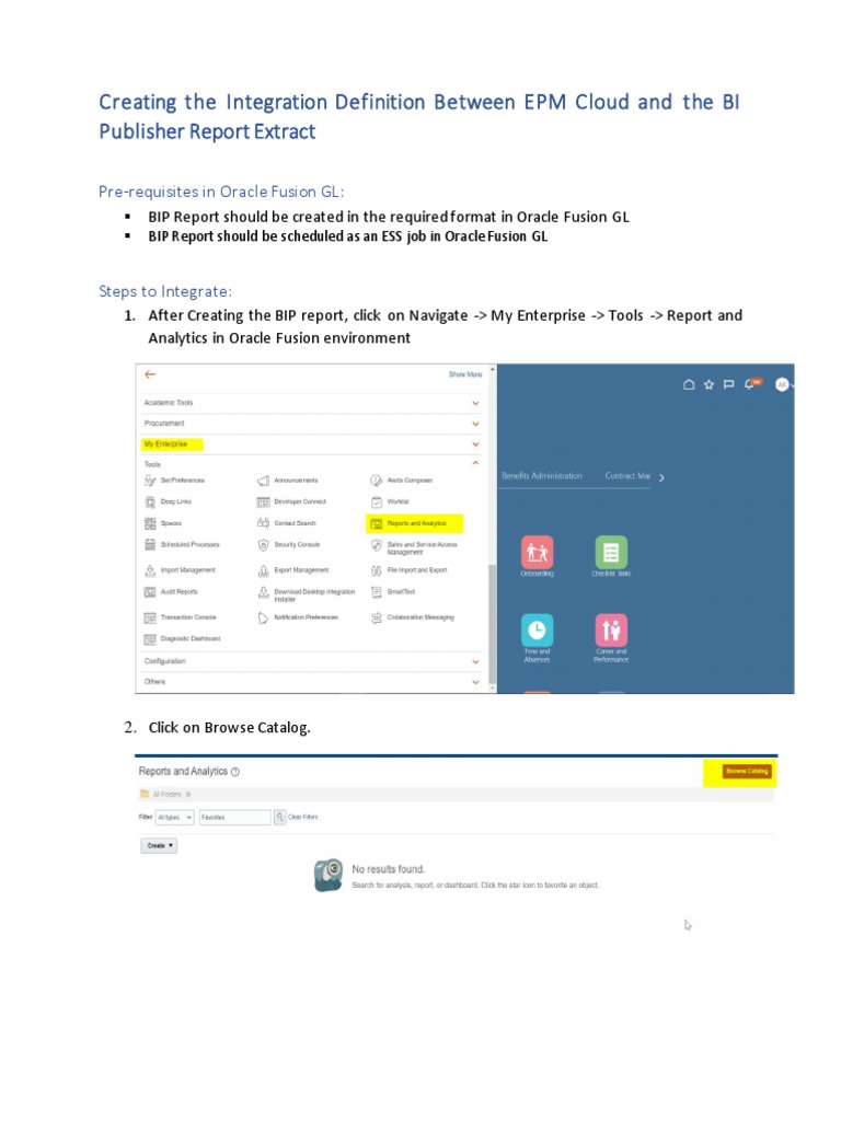 EPM Cloud and BI Publisher Integration Guide | PDF | Cloud Computing ...