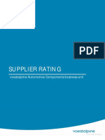 Supplier Rating: Voestalpine Automotive Components Business Unit