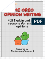TKT YEAR 4 The OREO Opinion Writing