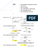 Direct Method - Ocf:: 1/ Sales - AR - Cash Aim? Sales AR