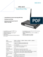 Catálogo_WRG 240 E - Roteador Wireless 54 Mbps_Português