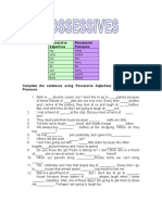 Possessive Adj and Pronouns