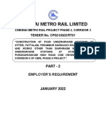 Chennai Metro Rail Limited: Part - 2 Employer'S Requirement