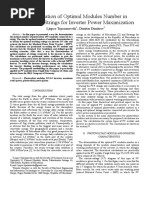 Determination of Optimal Modules