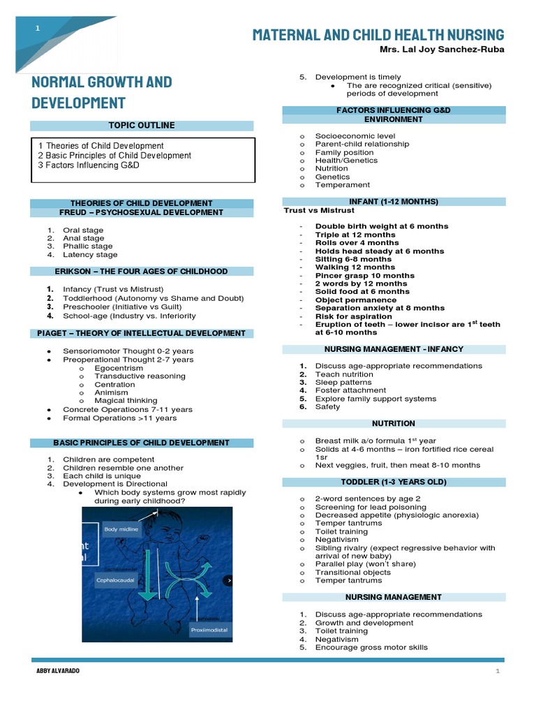 Child Growth and Development Overview | PDF | Child Development ...