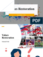 Values Restoration NATIONAL PRIDE
