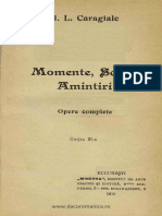 Ion Luca Caragiale - Momente, Schiţe, Amintiri. Opere Complete (1919)