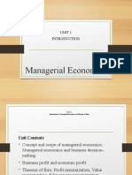 Managerial Economics Introduction