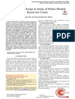 A Report On Design & Setup of Peltier Module Based Air Cooler