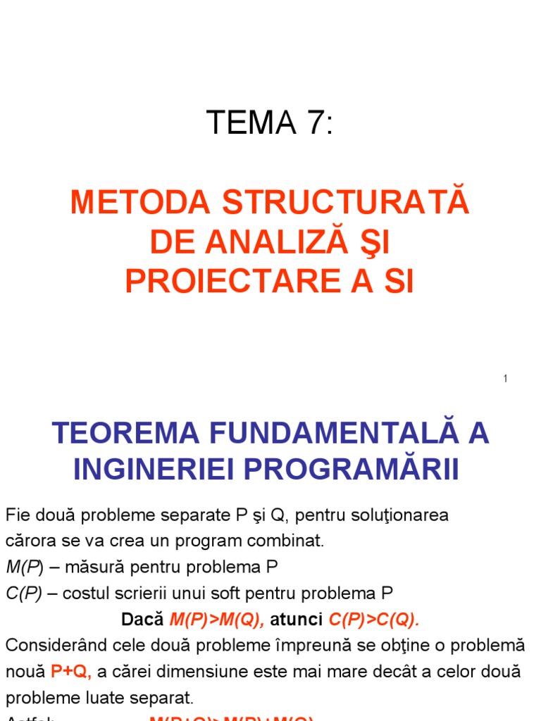 7 Metoda Structurata SI | PDF
