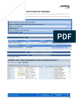 Solicitação de Mudança DASA